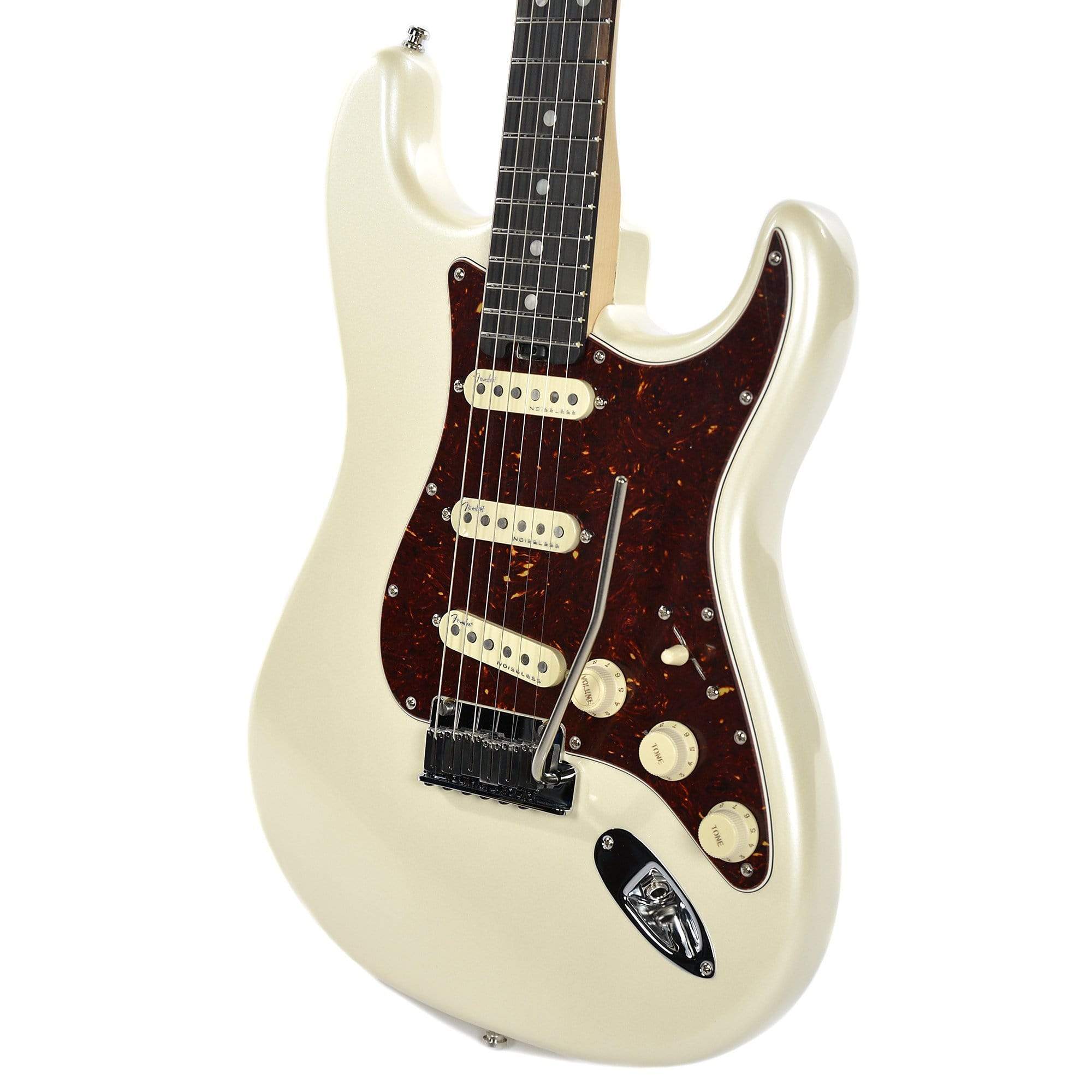 Fender American Elite Stratocaster EB Olympic Pearl w/Hardshell Case Electric Guitars / Solid Body