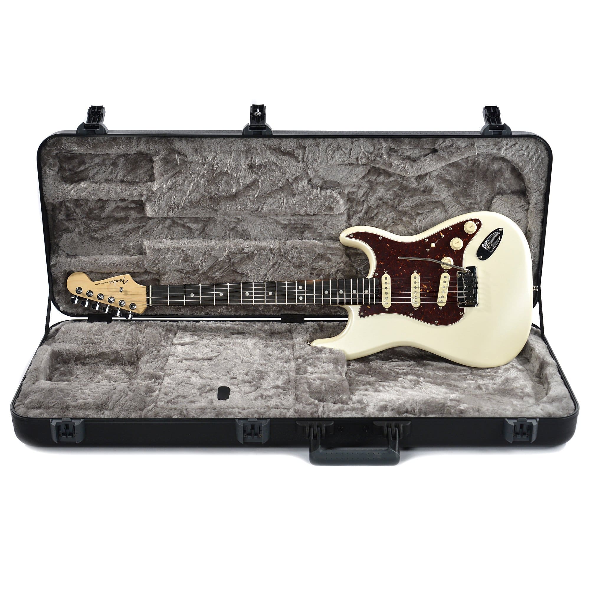 Fender American Elite Stratocaster EB Olympic Pearl w/Hardshell Case Electric Guitars / Solid Body