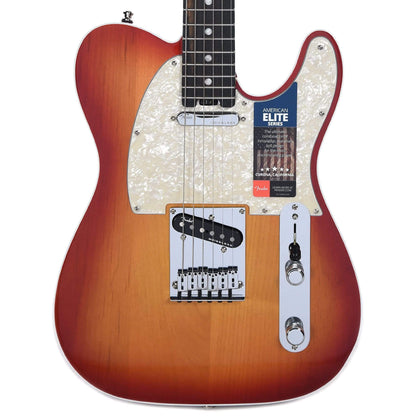 Fender American Elite Telecaster Aged Cherry Burst Electric Guitars / Solid Body