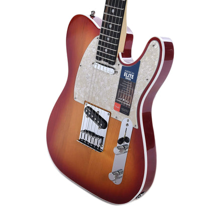 Fender American Elite Telecaster Aged Cherry Burst Electric Guitars / Solid Body