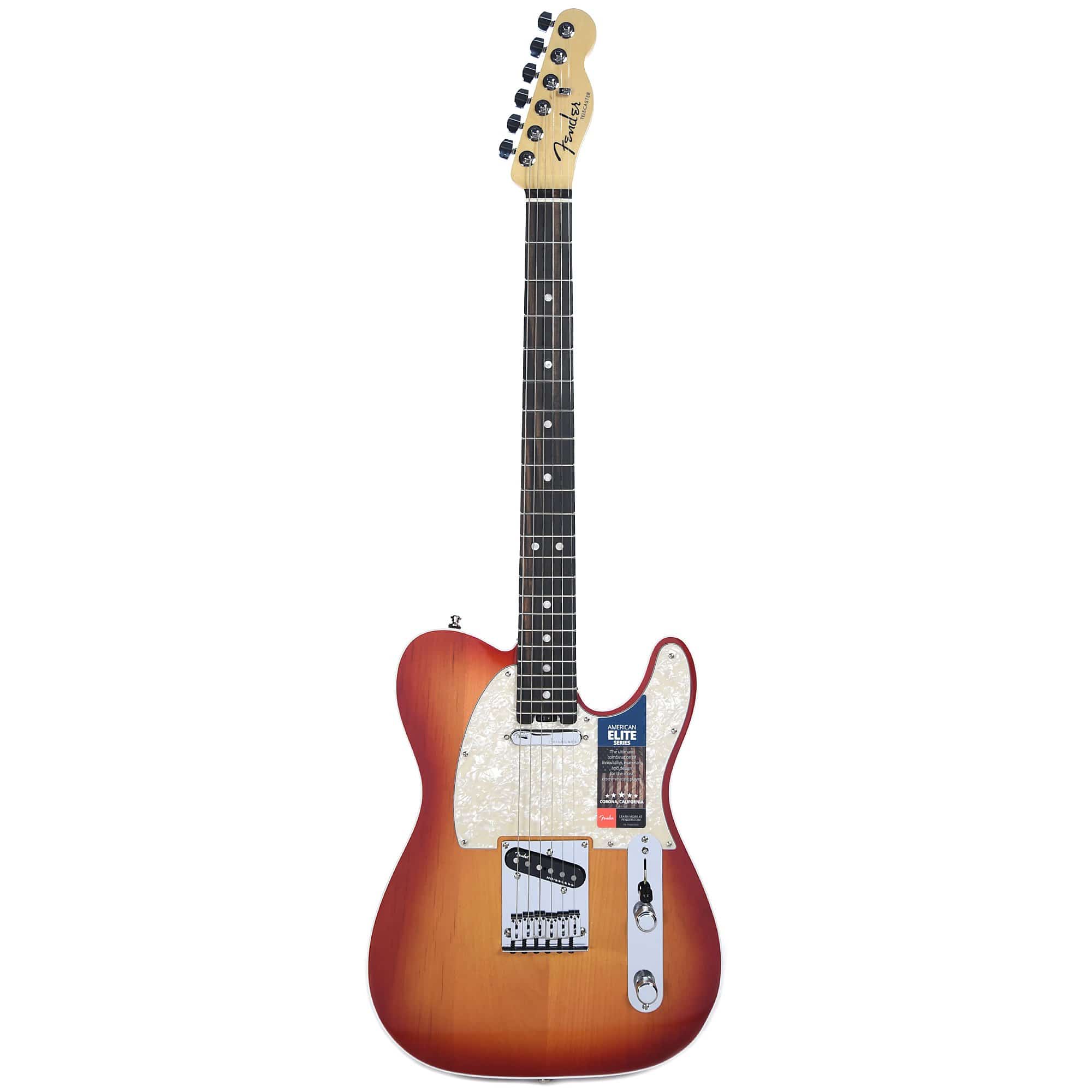 Fender American Elite Telecaster Aged Cherry Burst Electric Guitars / Solid Body