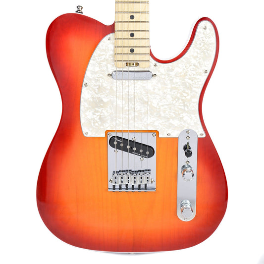 Fender American Elite Telecaster Aged Cherry Burst Electric Guitars / Solid Body