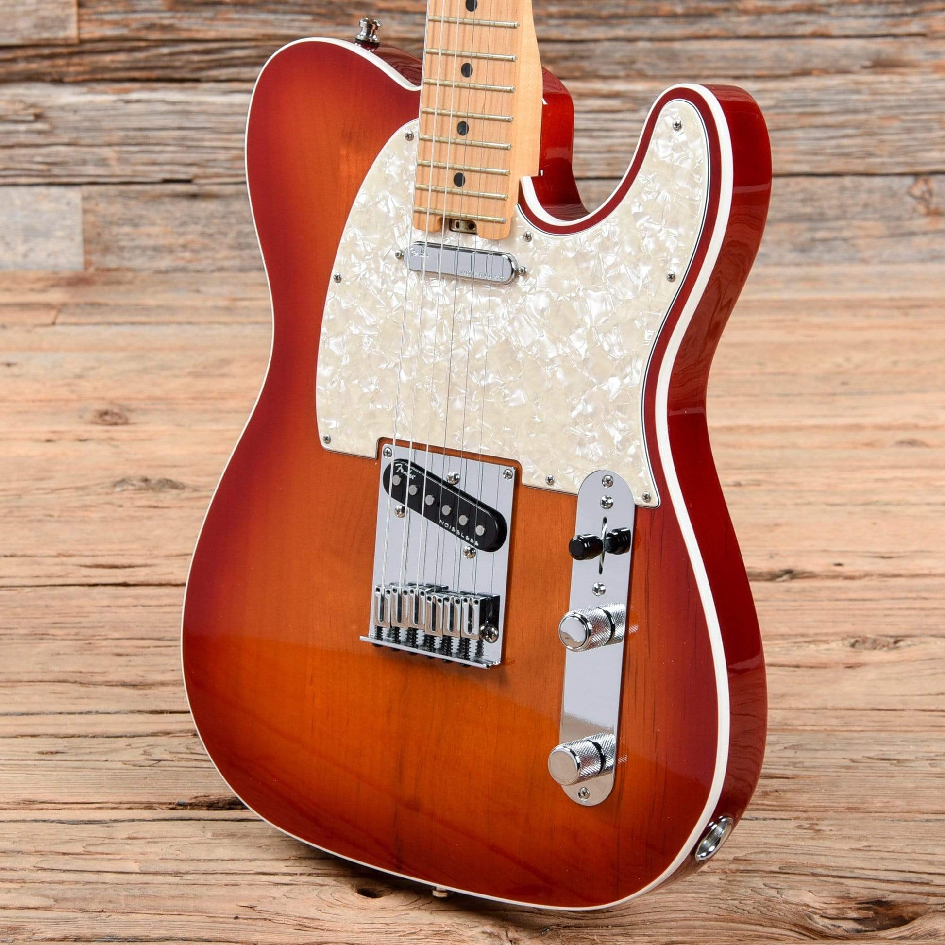 Fender American Elite Telecaster Aged Cherry Burst 2016 Electric Guitars / Solid Body