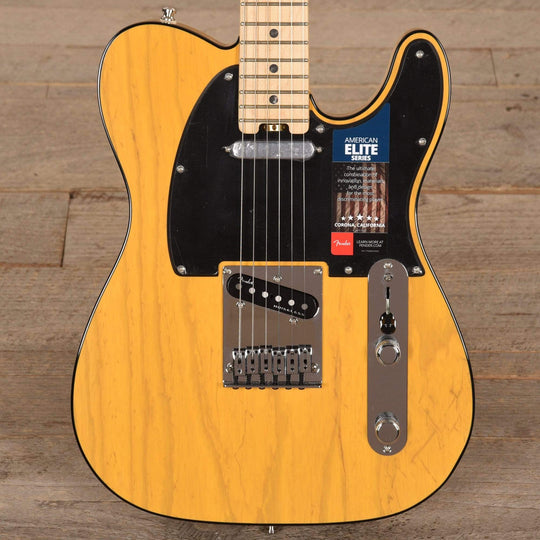 Fender American Elite Telecaster Butterscotch Blonde Electric Guitars / Solid Body