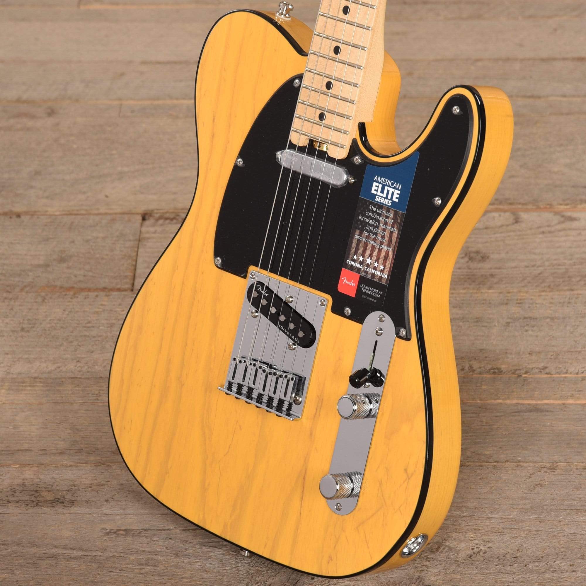 Fender American Elite Telecaster Butterscotch Blonde Electric Guitars / Solid Body