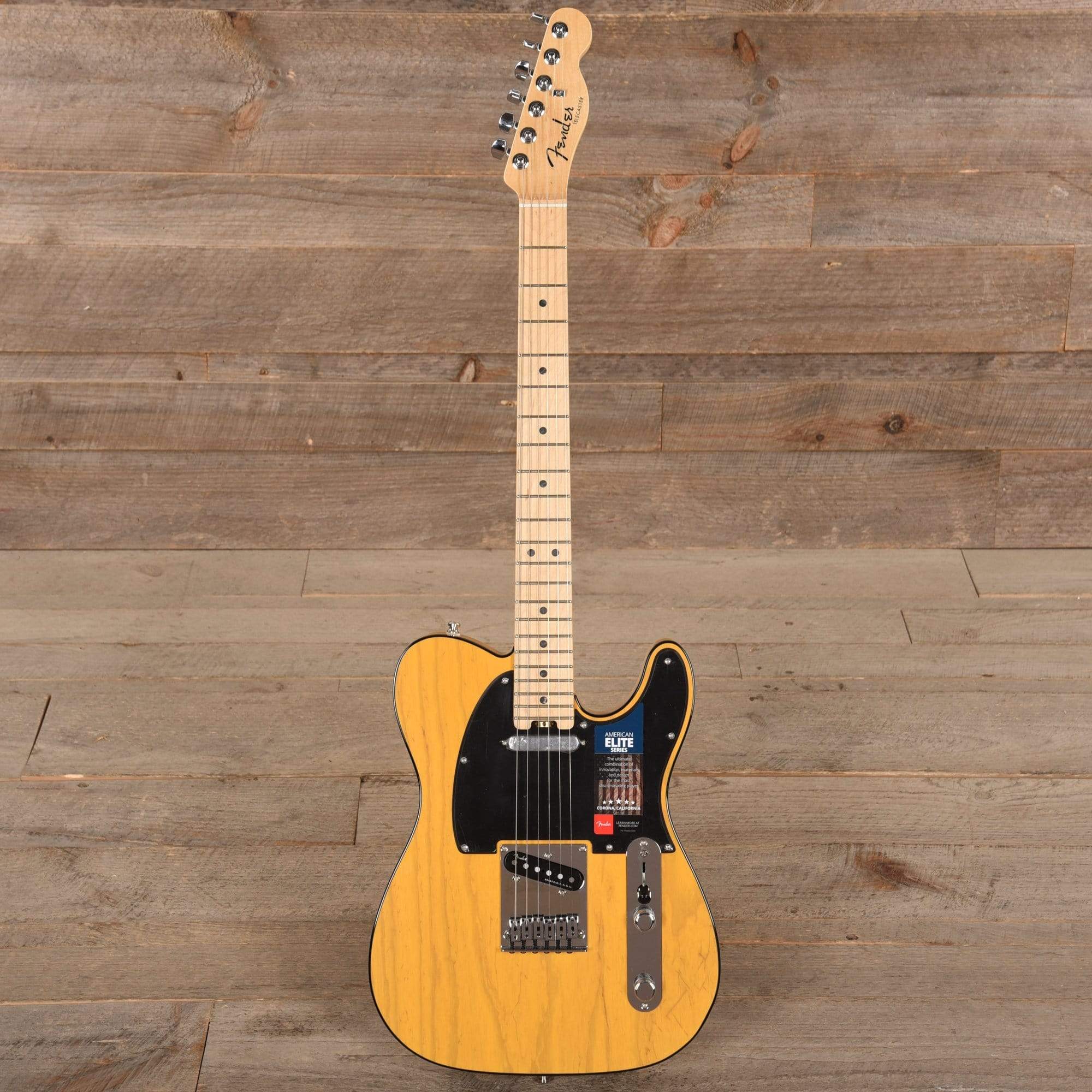 Fender American Elite Telecaster Butterscotch Blonde Electric Guitars / Solid Body