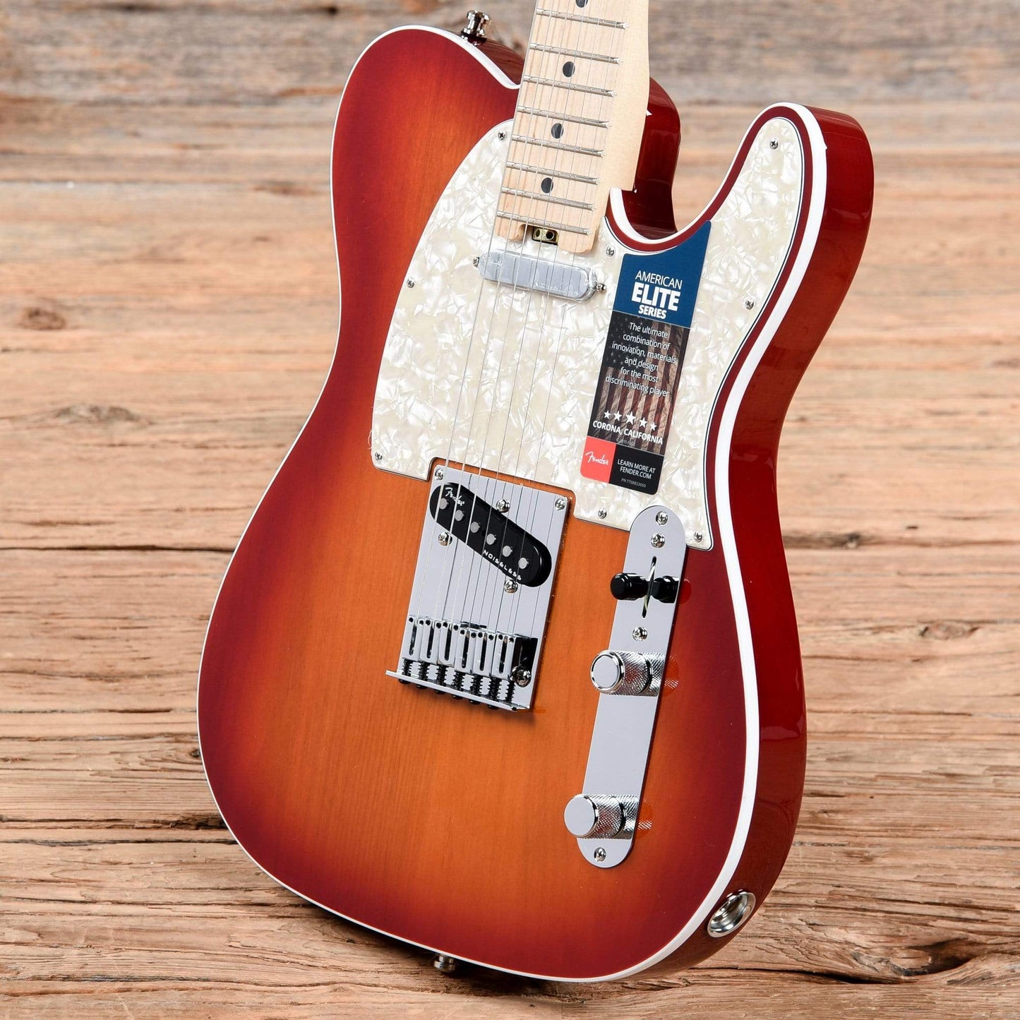 Fender American Elite Telecaster MN Aged Cherry Burst Electric Guitars / Solid Body