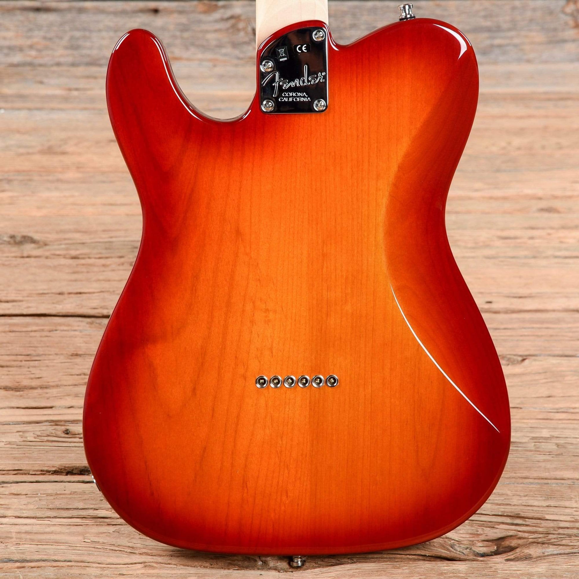 Fender American Elite Telecaster MN Aged Cherry Burst Electric Guitars / Solid Body