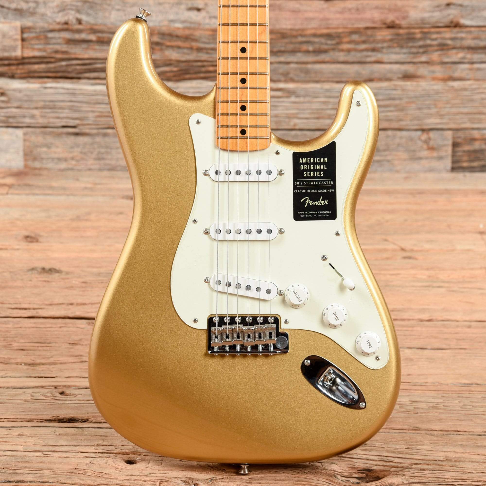 Fender American Original '50s Stratocaster Aztec Gold 2018 Electric Guitars / Solid Body
