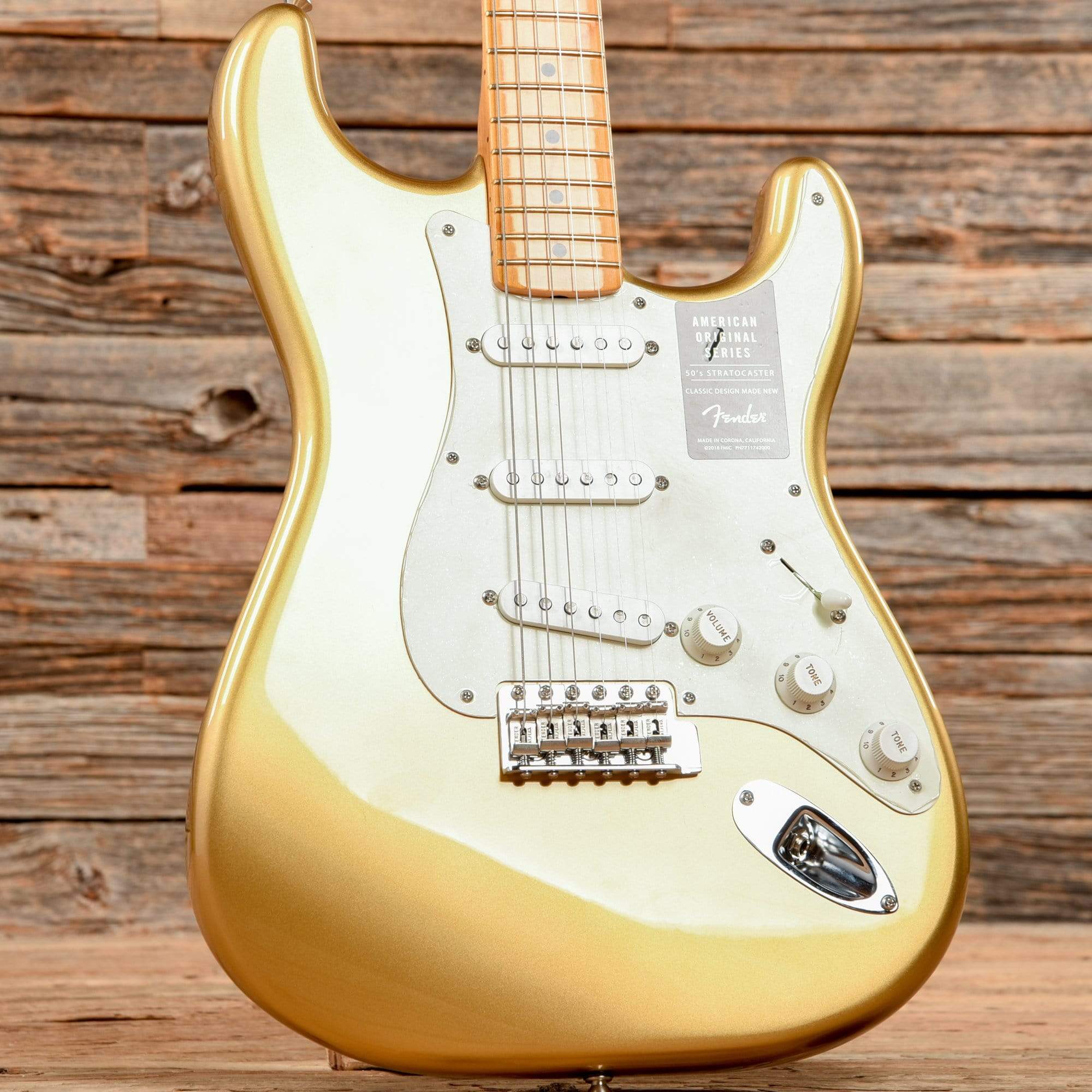 Fender American Original '50s Stratocaster Aztec Gold 2018 Electric Guitars / Solid Body