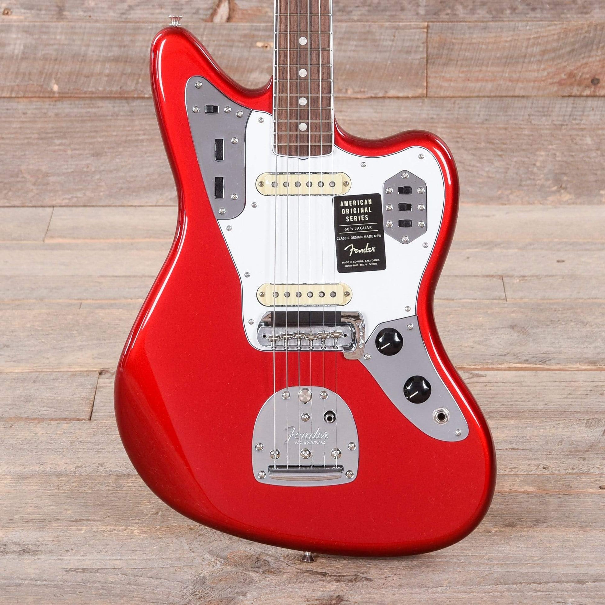 Fender American Original '60s Jaguar Candy Apple Red Electric Guitars / Solid Body