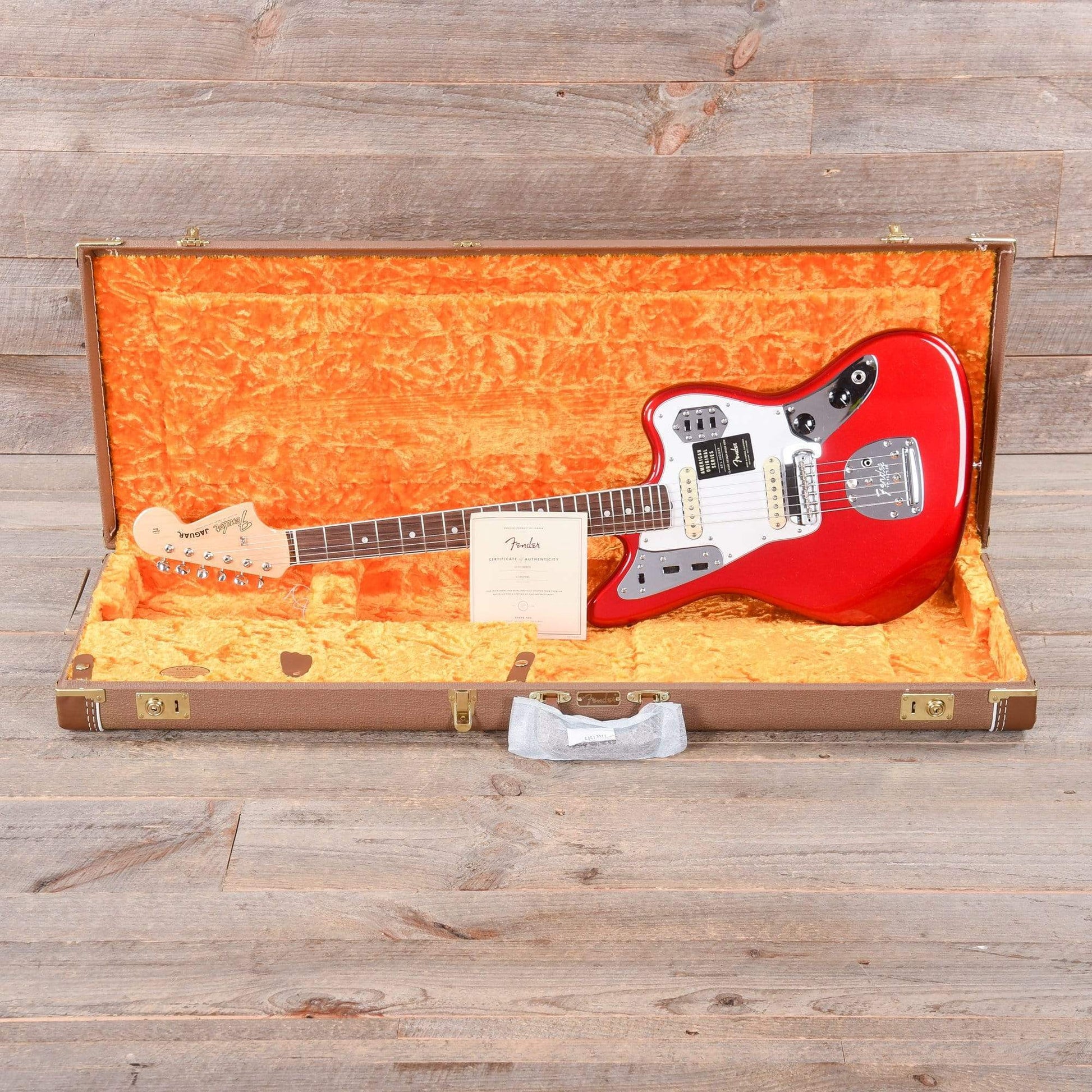 Fender American Original '60s Jaguar Candy Apple Red Electric Guitars / Solid Body