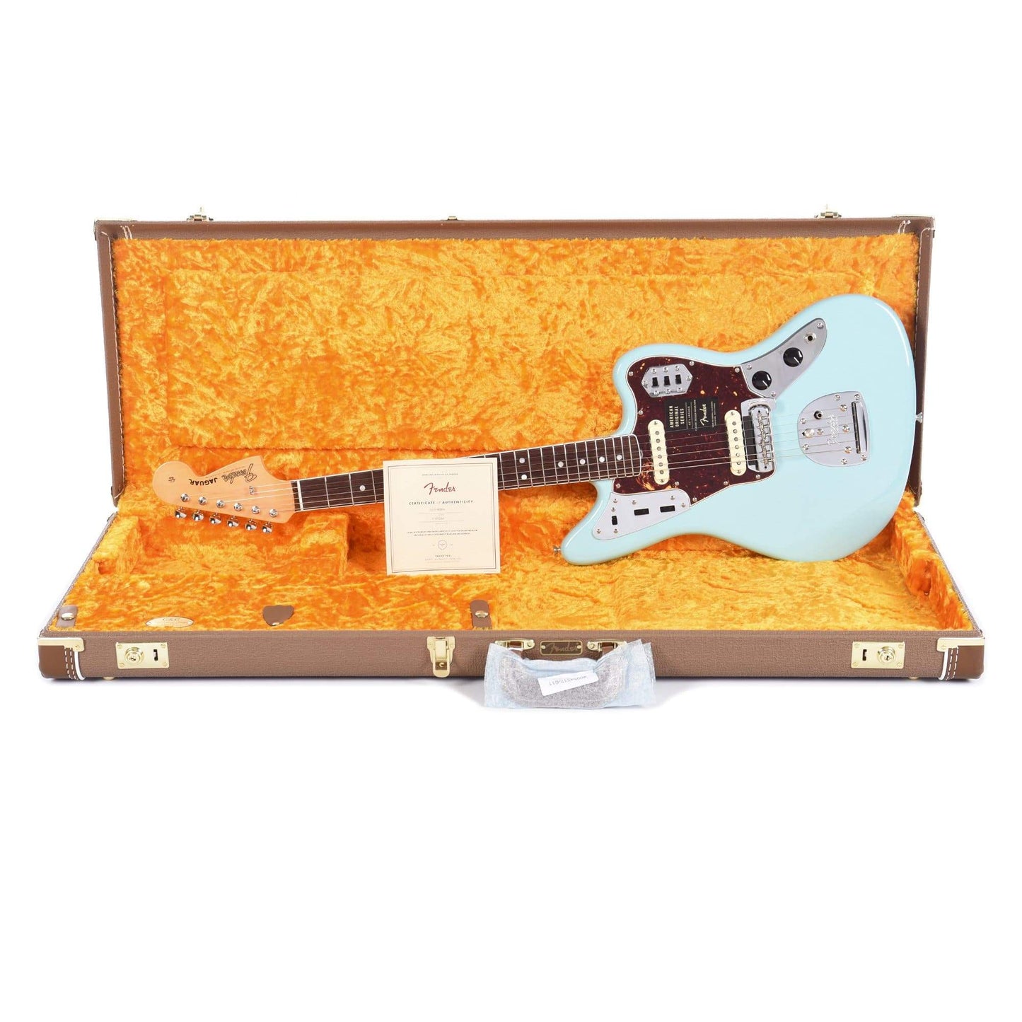 Fender American Original '60s Jaguar Daphne Blue Electric Guitars / Solid Body