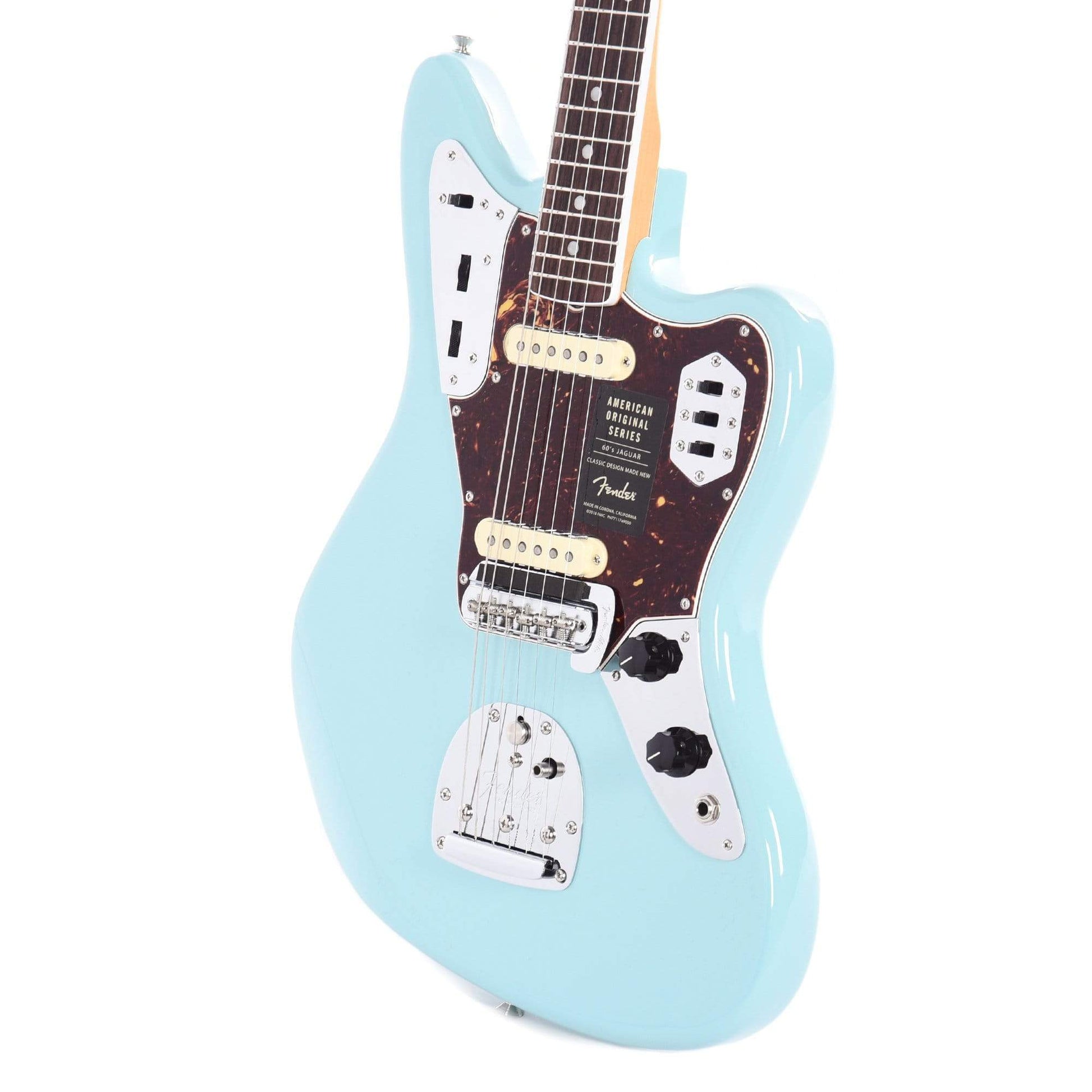 Fender American Original '60s Jaguar Daphne Blue Electric Guitars / Solid Body
