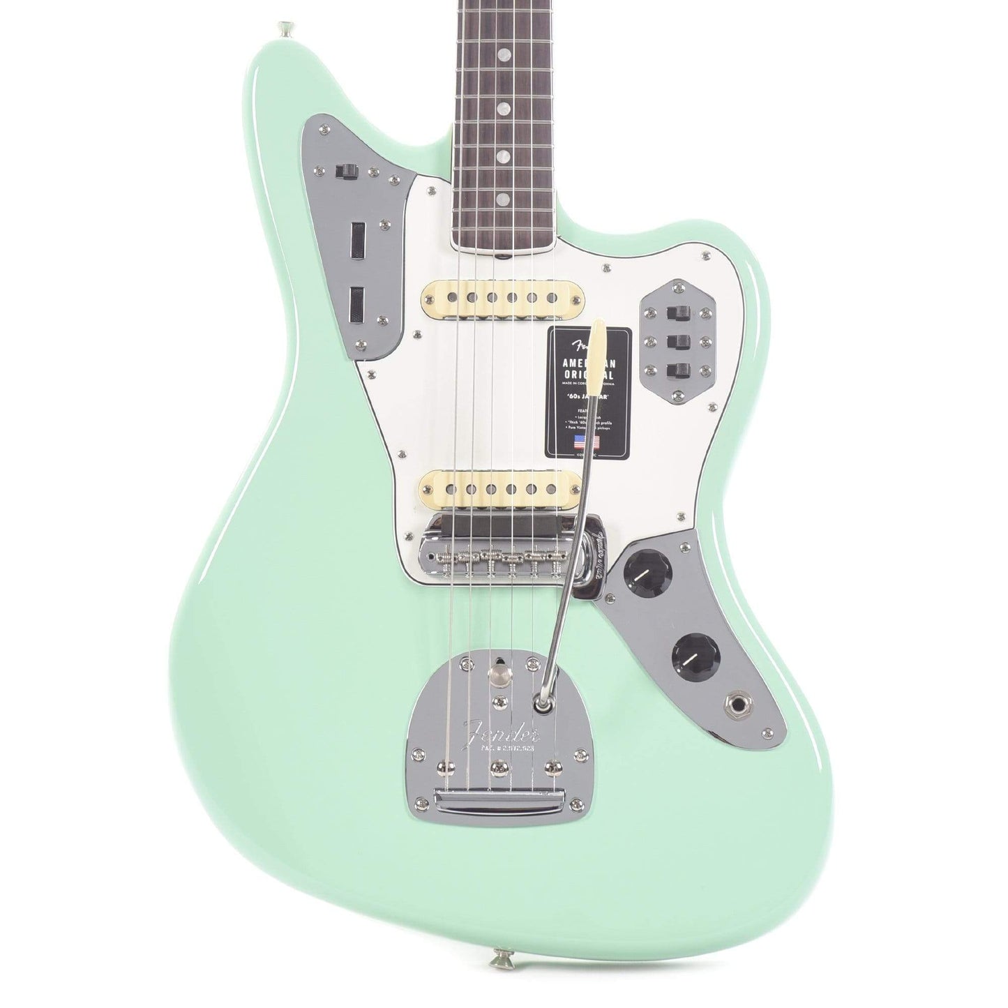 Fender American Original '60s Jaguar Surf Green Electric Guitars / Solid Body