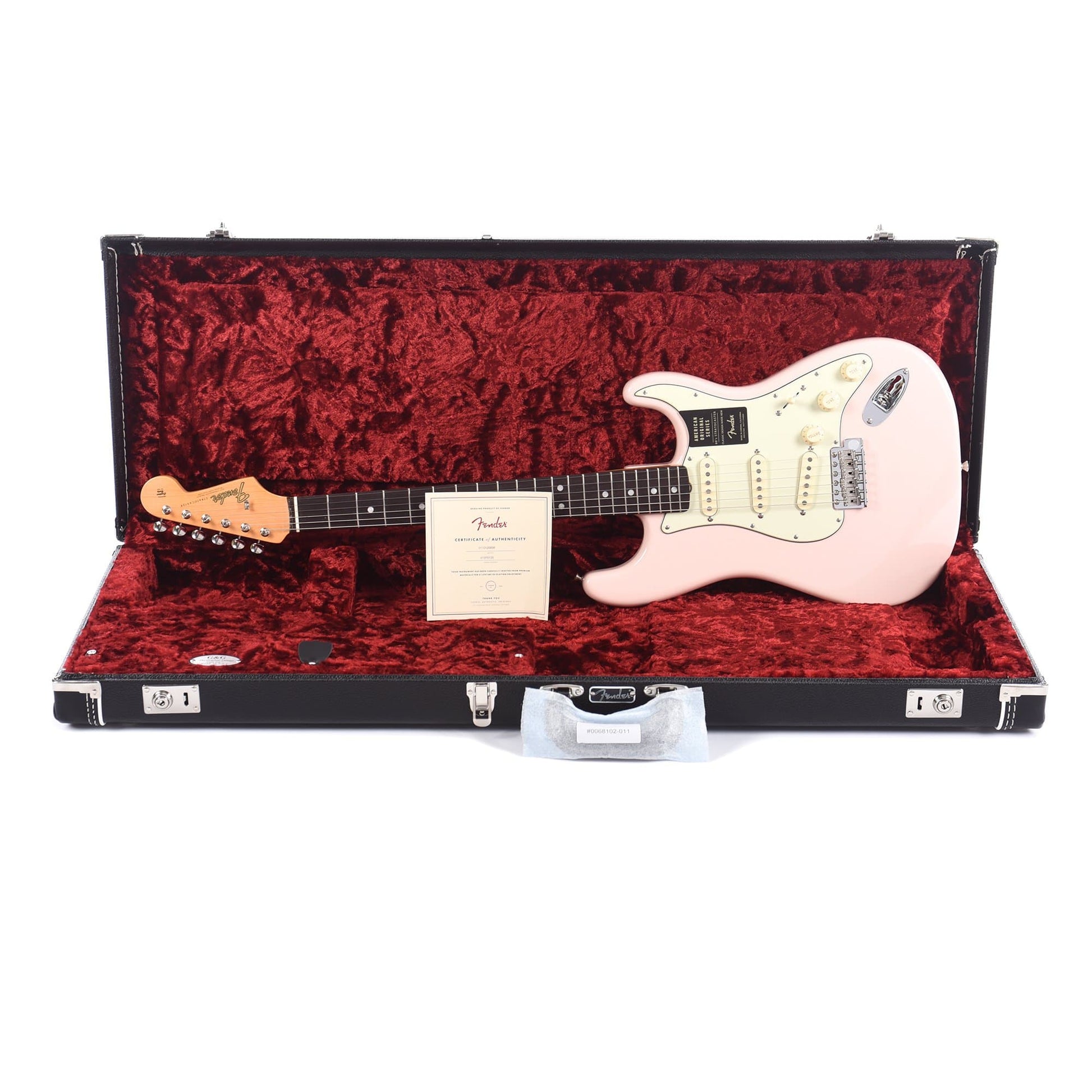 Fender American Original '60s Stratocaster Shell Pink Electric Guitars / Solid Body