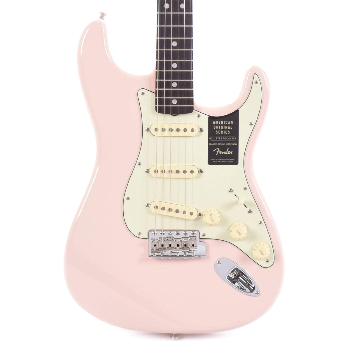 Fender American Original '60s Stratocaster Shell Pink – Chicago Music ...