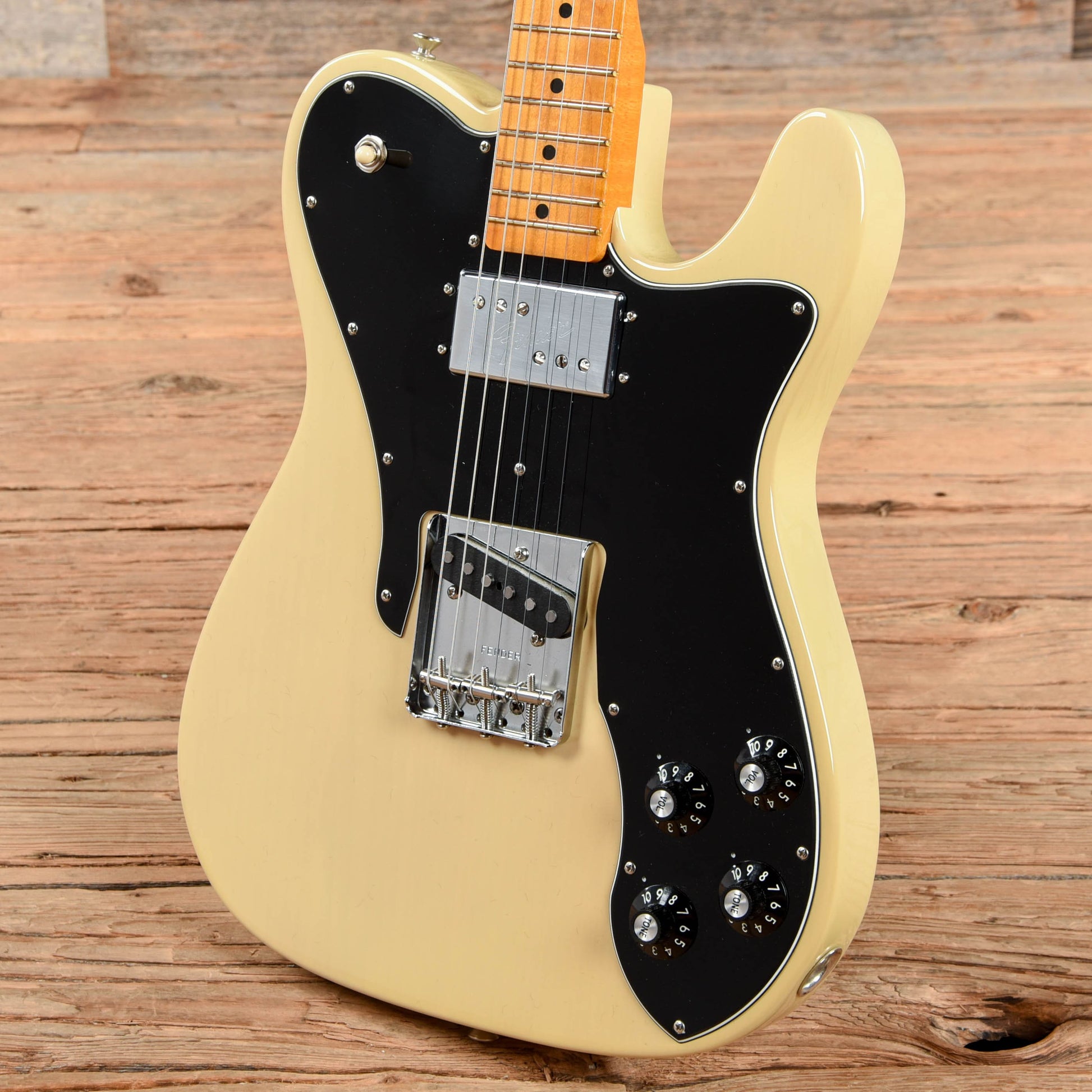 Fender American Original '70s Telecaster Custom Vintage Blonde Electric Guitars / Solid Body