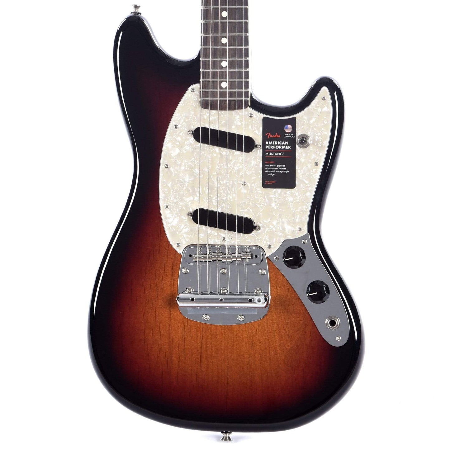 Fender American Performer Mustang 3-Color Sunburst Electric Guitars / Solid Body