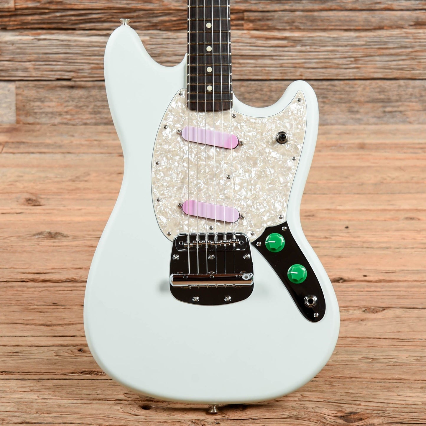 Fender American Performer Mustang Satin Sonic Blue 2021 Electric Guitars / Solid Body