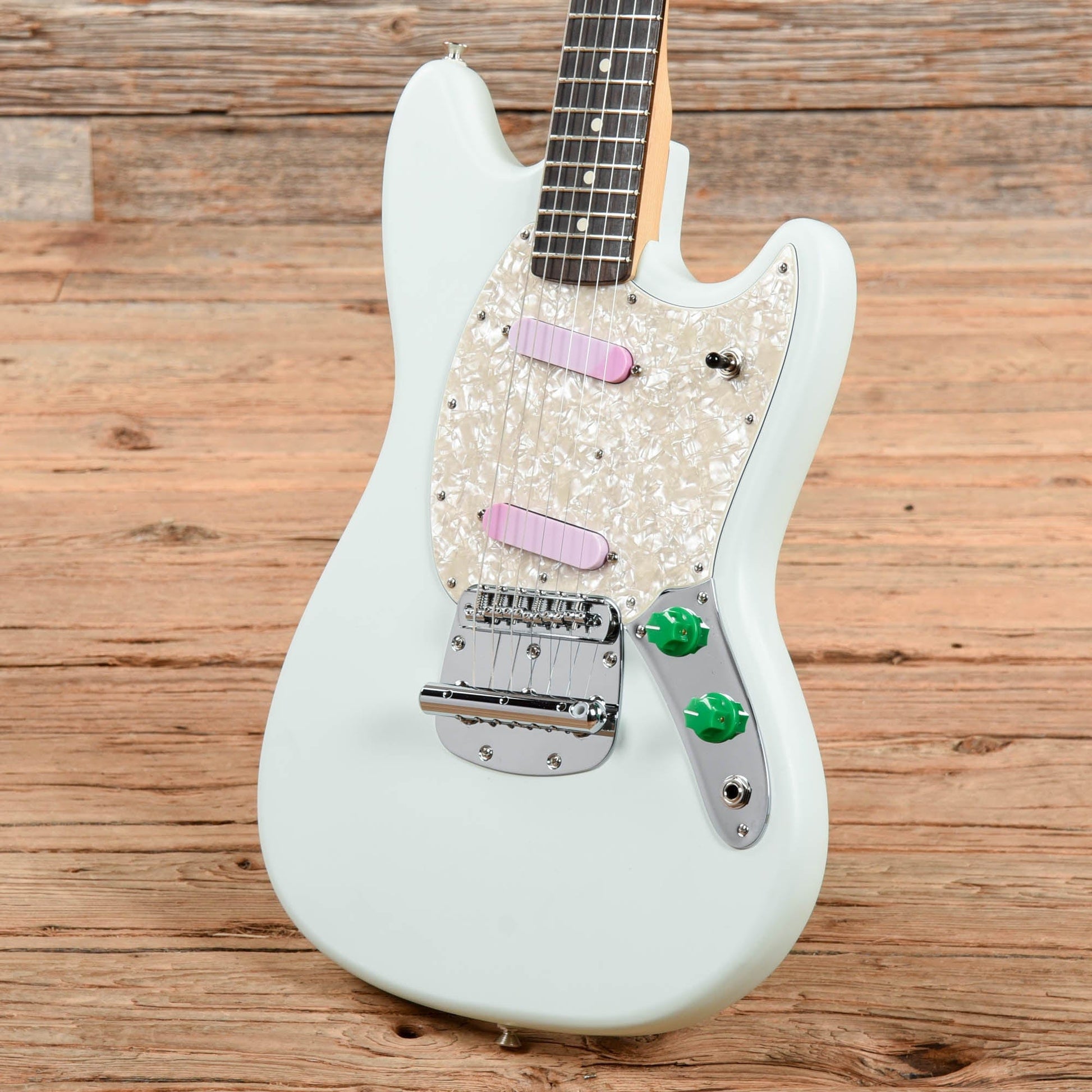 Fender American Performer Mustang Satin Sonic Blue 2021 Electric Guitars / Solid Body