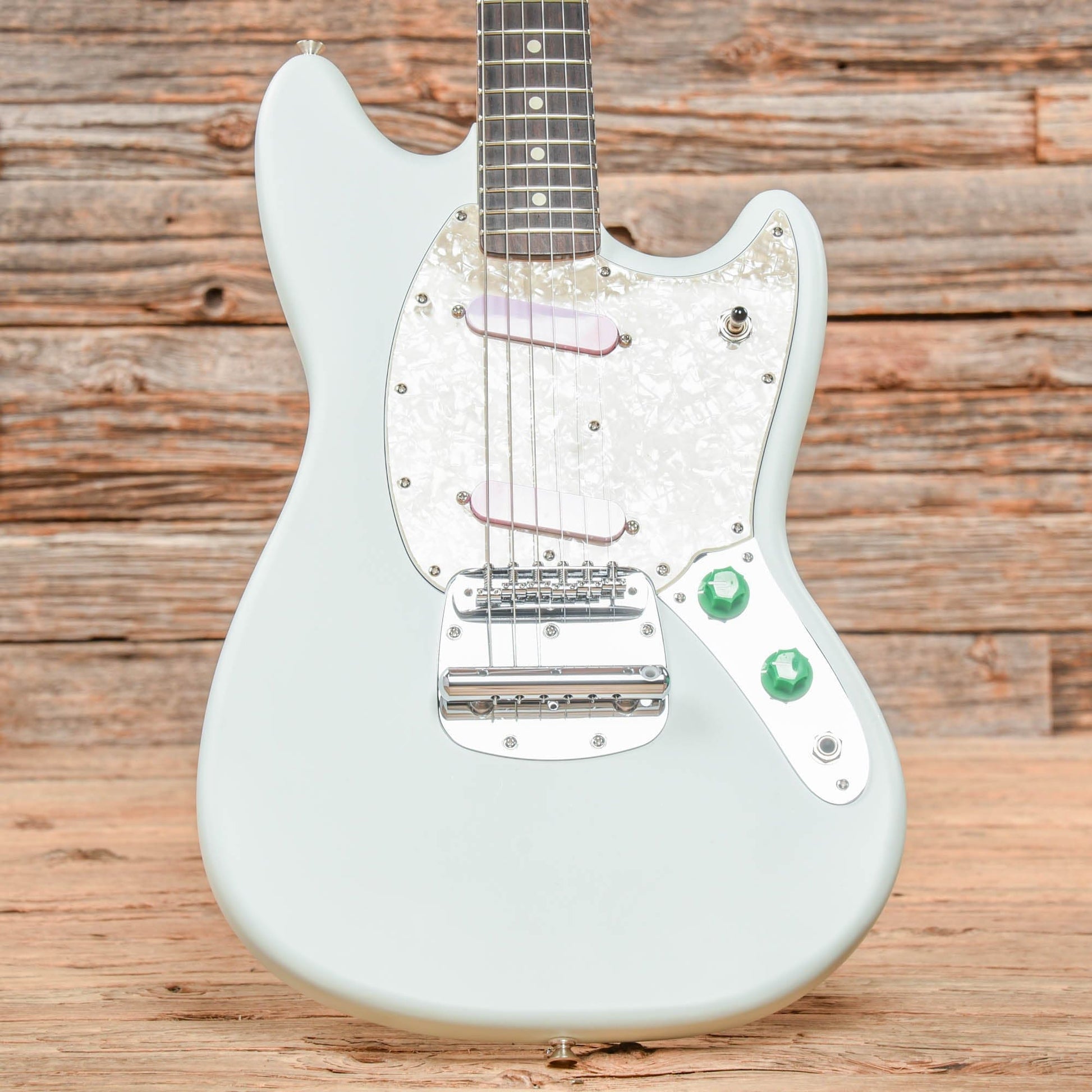 Fender American Performer Mustang Satin Sonic Blue 2021 Electric Guitars / Solid Body