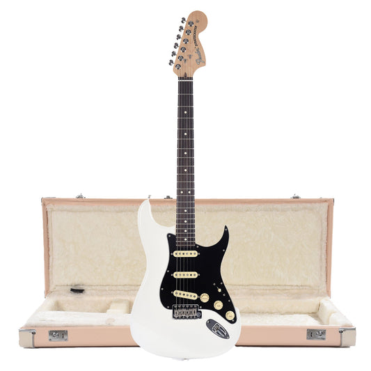 Fender American Performer Stratocaster Arctic White w/Gig Bag and Hardshell Case Strat/Tele Shell Pink w/Cream Interior Electric Guitars / Solid Body