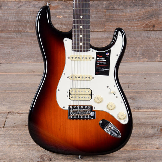 Fender American Performer Stratocaster HSS 3-Color Sunburst Electric Guitars / Solid Body