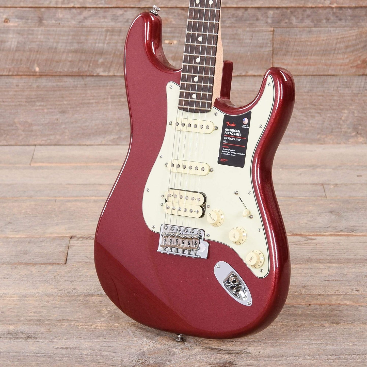 Fender American Performer Stratocaster HSS Aubergine Electric Guitars / Solid Body