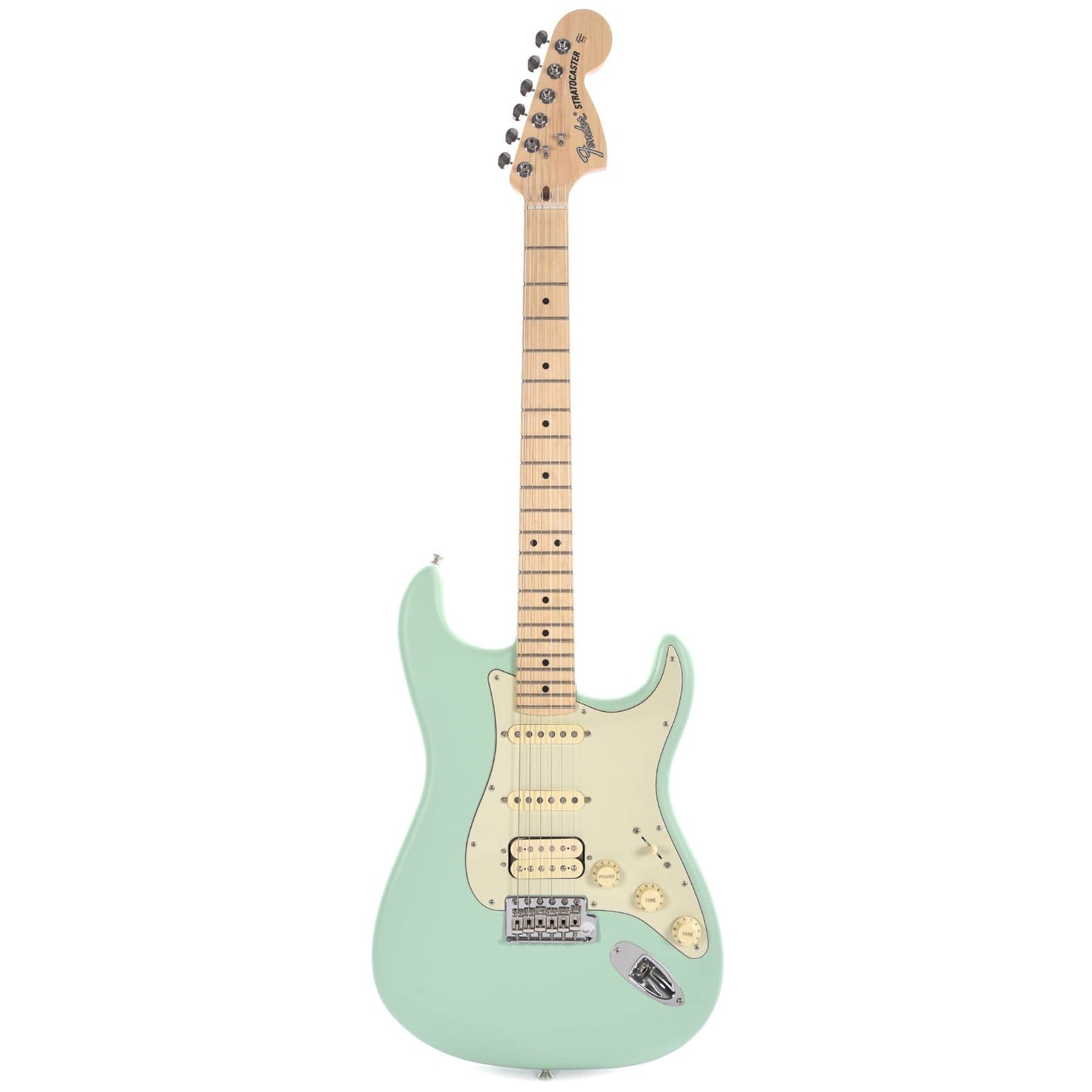 Fender American Performer Stratocaster HSS Satin Surf Green Electric Guitars / Solid Body