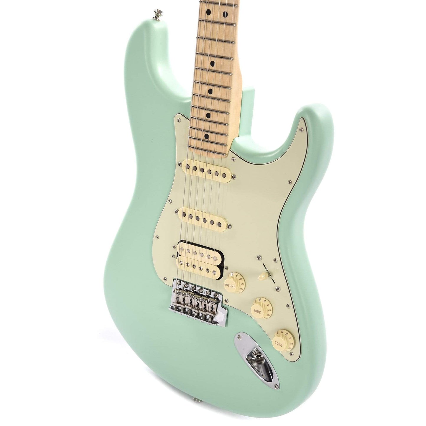 Fender American Performer Stratocaster HSS Satin Surf Green Electric Guitars / Solid Body