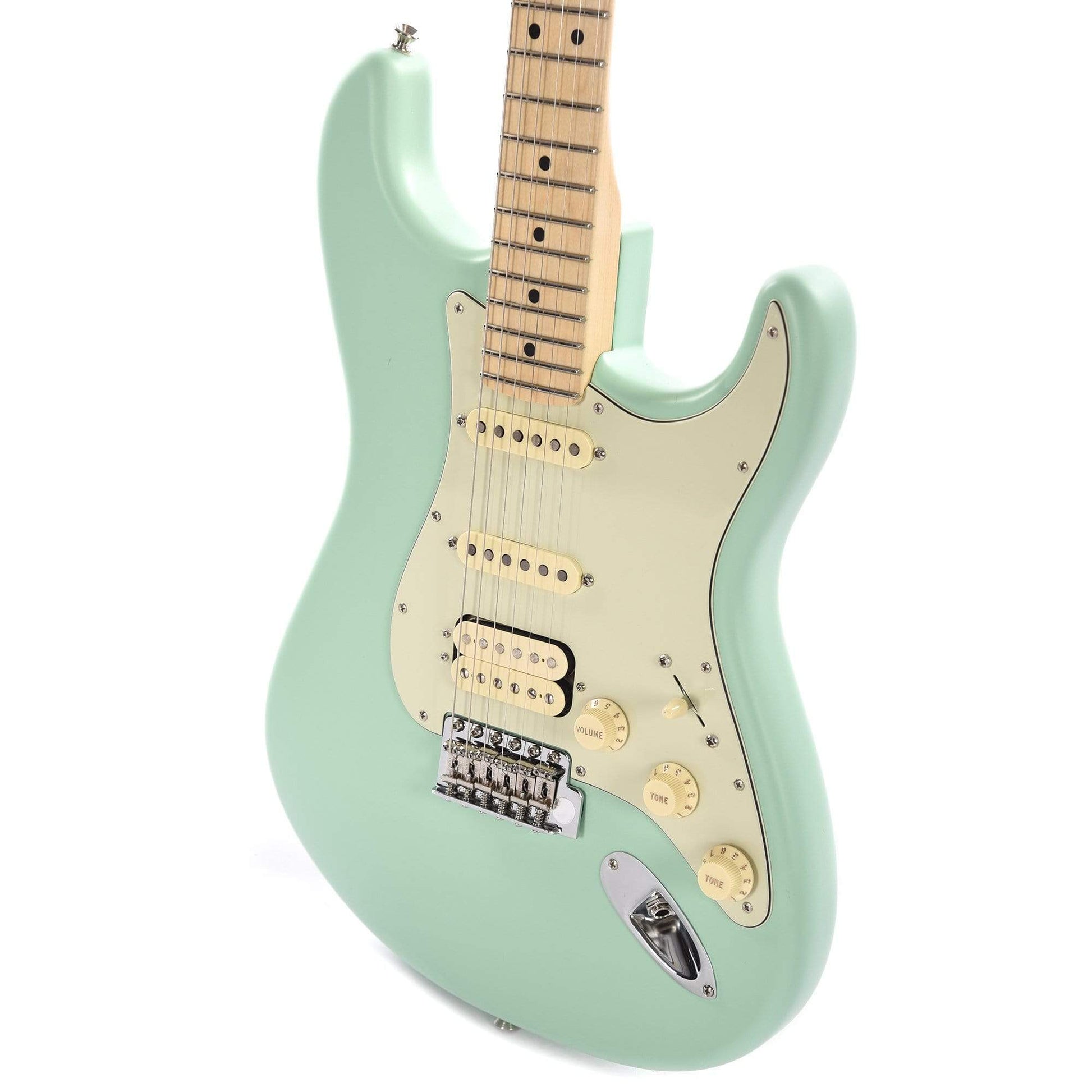 Fender American Performer Stratocaster HSS Satin Surf Green Electric Guitars / Solid Body