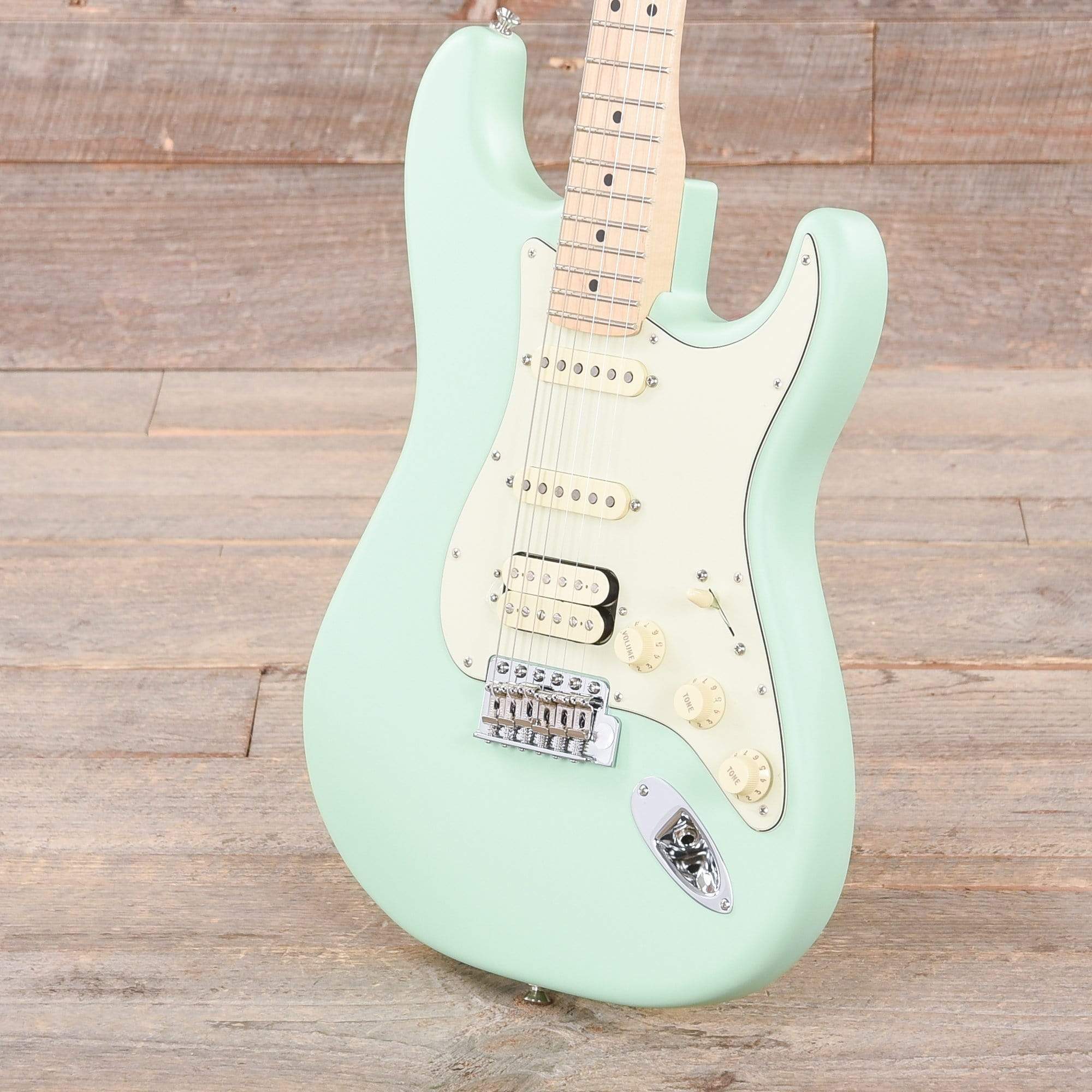 Fender American Performer Stratocaster HSS Satin Surf Green Electric Guitars / Solid Body