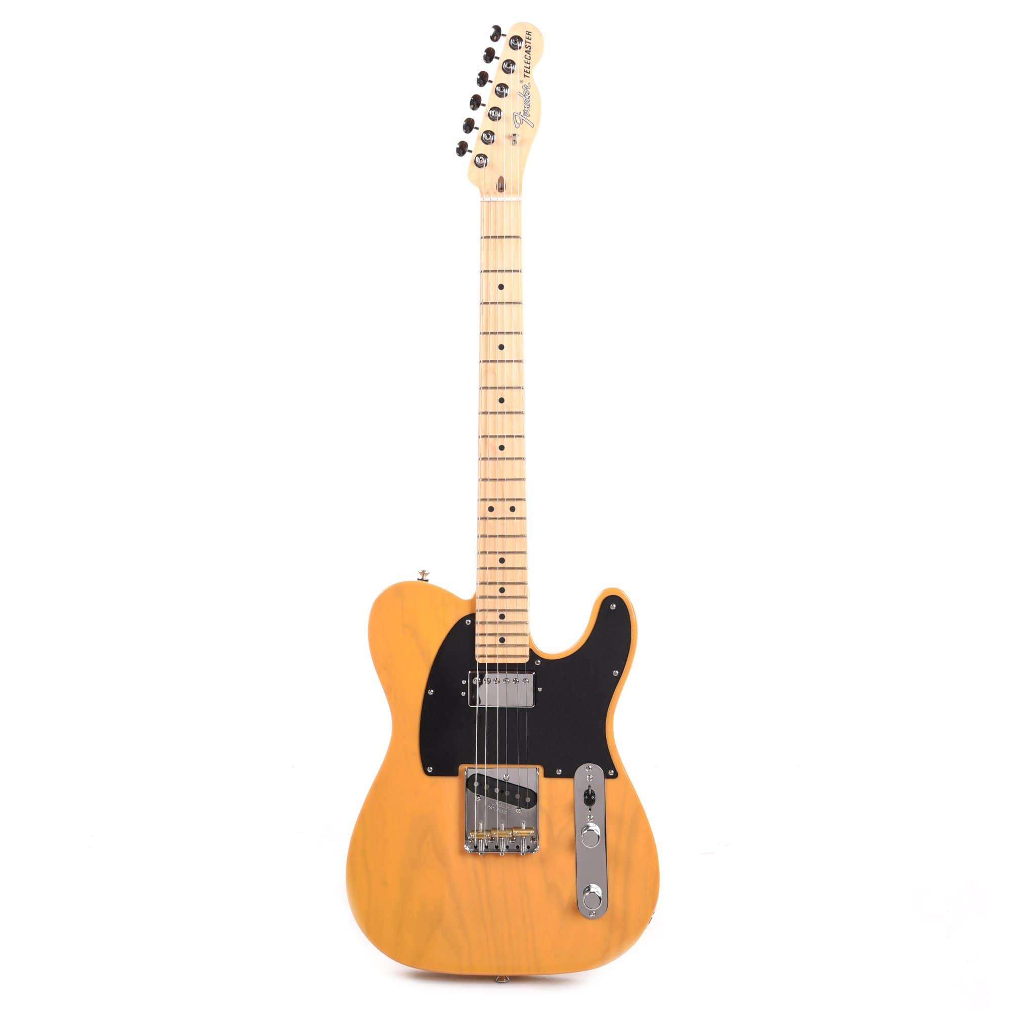 Fender American Performer Telecaster Hum Ash Butterscotch Blonde w/Black Phenolic Pickguard Electric Guitars / Solid Body