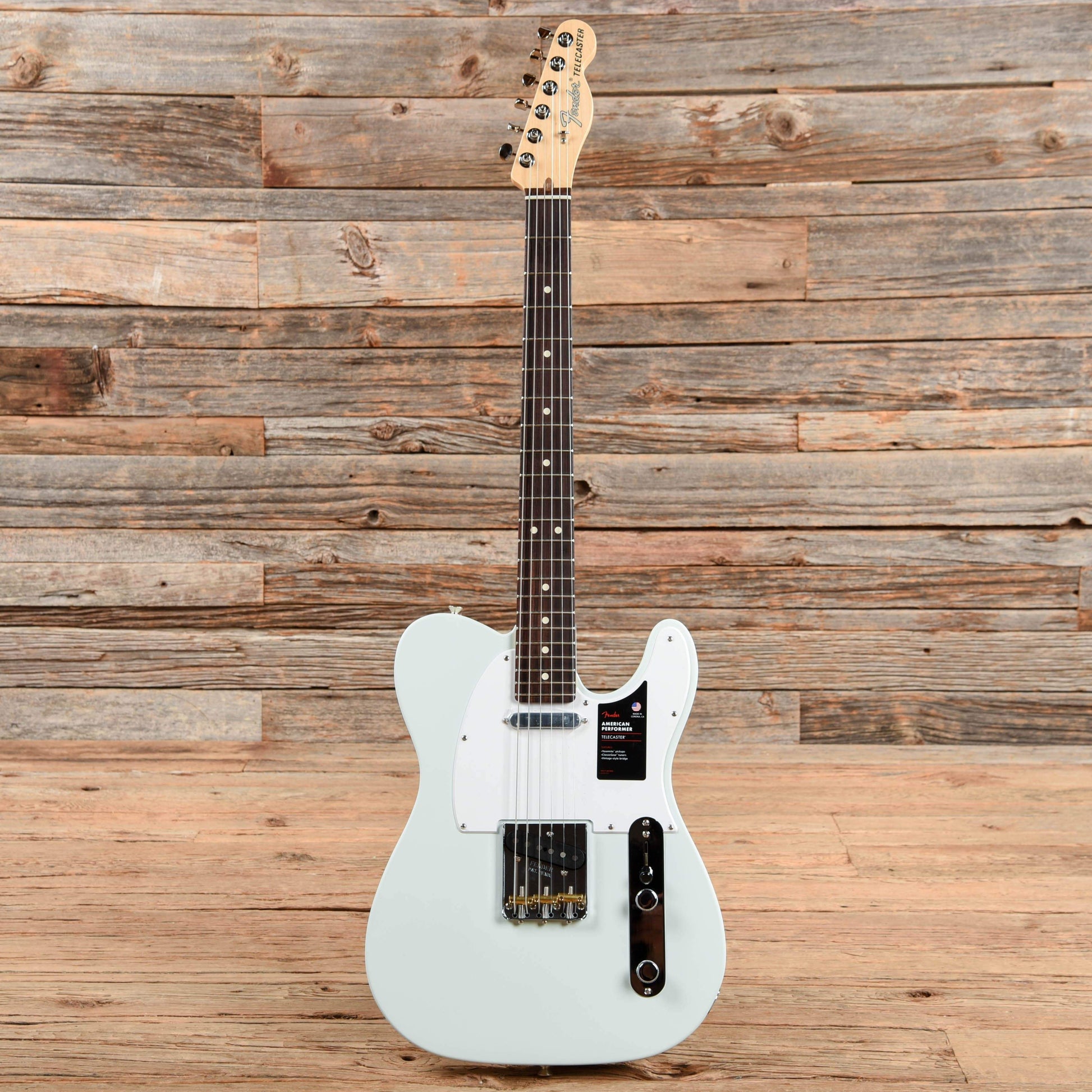 Fender American Performer Telecaster Satin Sonic Blue Electric Guitars / Solid Body