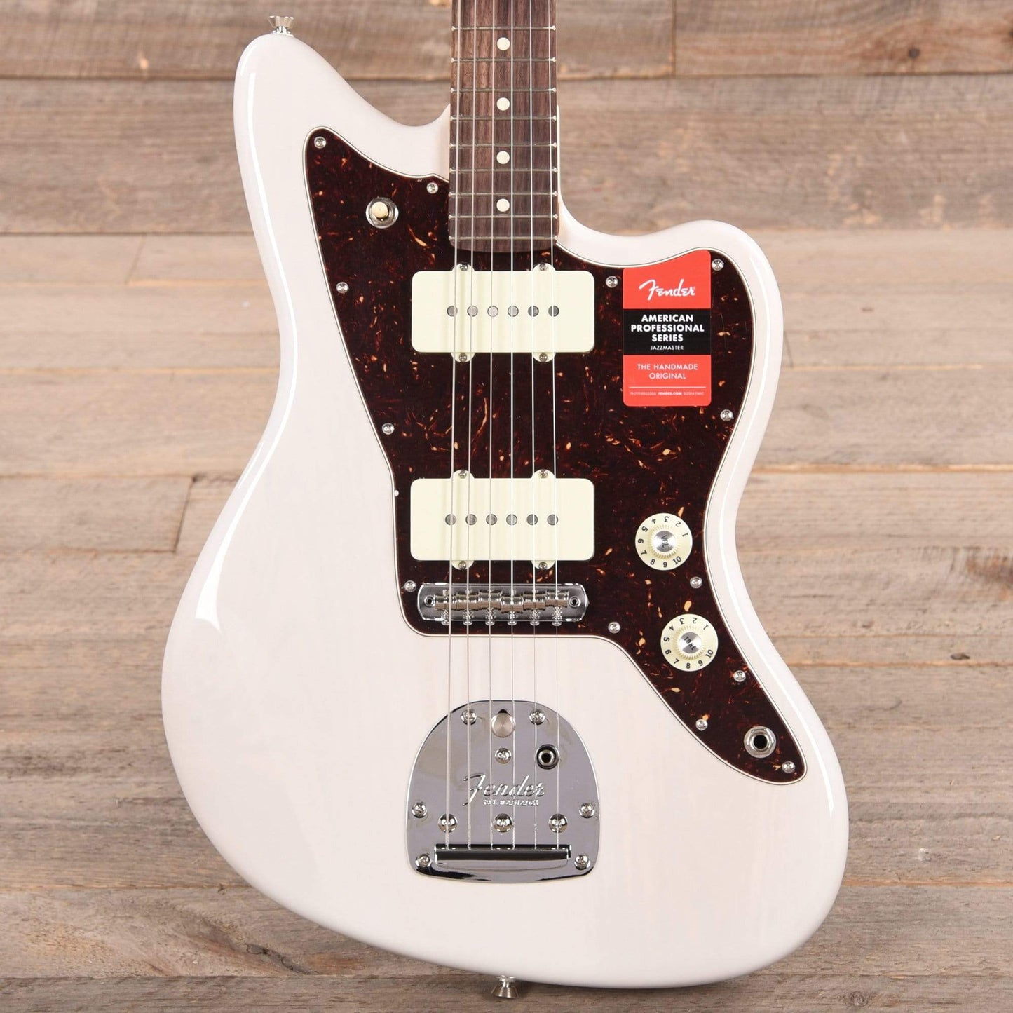 Fender American Pro Jazzmaster Ash White Blonde w/Tortoise Pickguard Electric Guitars / Solid Body