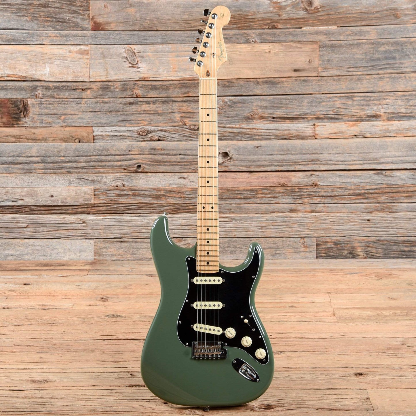 Fender American Pro Stratocaster Antique Olive 2016 Electric Guitars / Solid Body