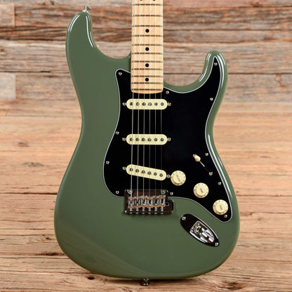 Fender American Pro Stratocaster Antique Olive 2017 Electric Guitars / Solid Body