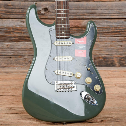 Fender American Pro Stratocaster Antique Olive USED Electric Guitars / Solid Body