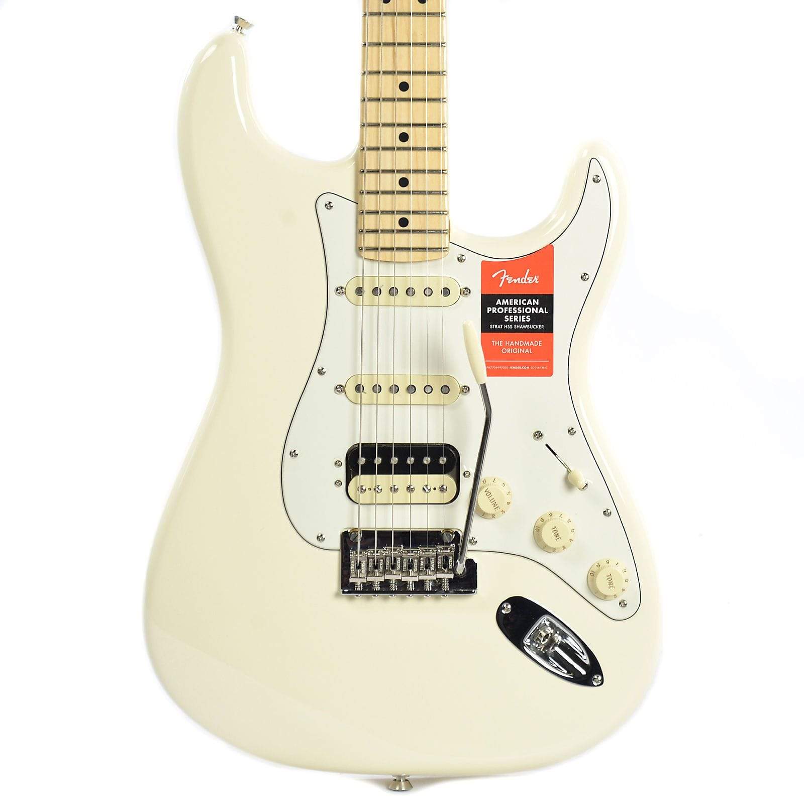 Fender American Pro Stratocaster HSS Shawbucker MN Olympic White Electric Guitars / Solid Body