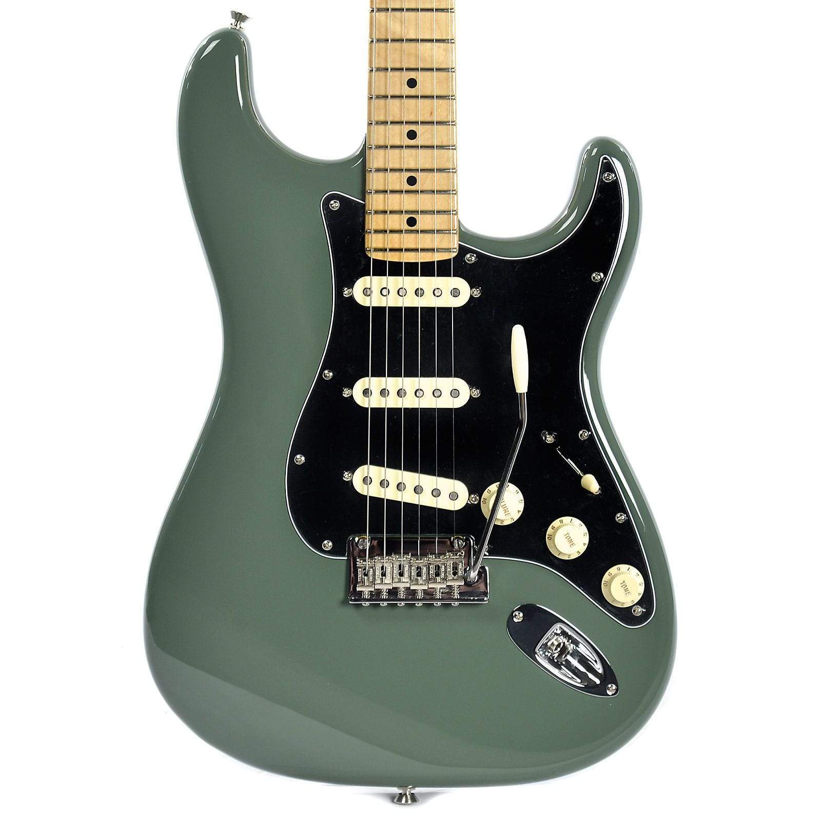 Fender American Pro Stratocaster MN Antique Olive USED Electric Guitars / Solid Body