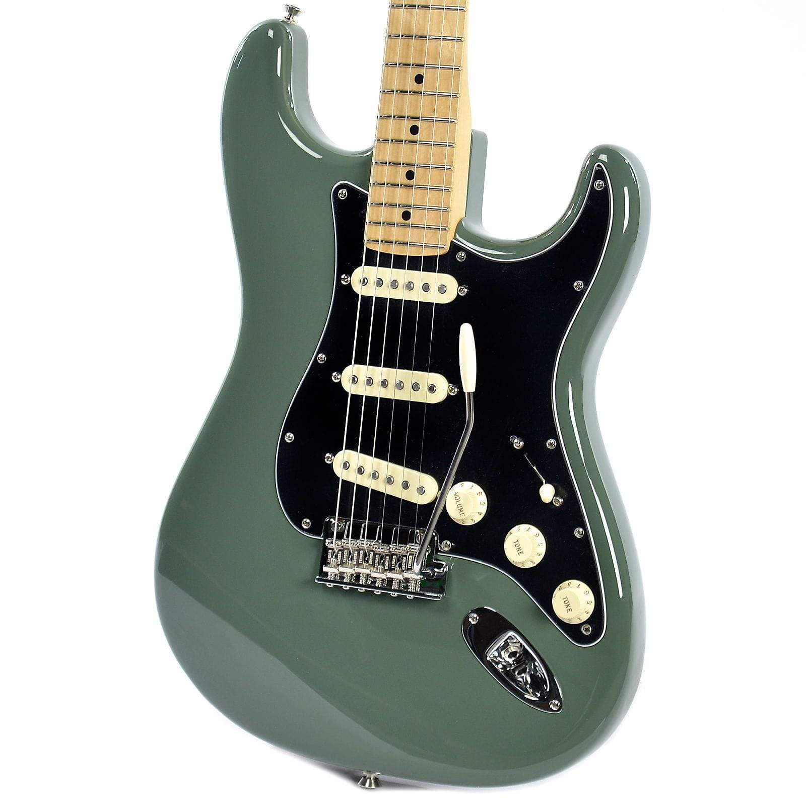 Fender American Pro Stratocaster MN Antique Olive USED Electric Guitars / Solid Body
