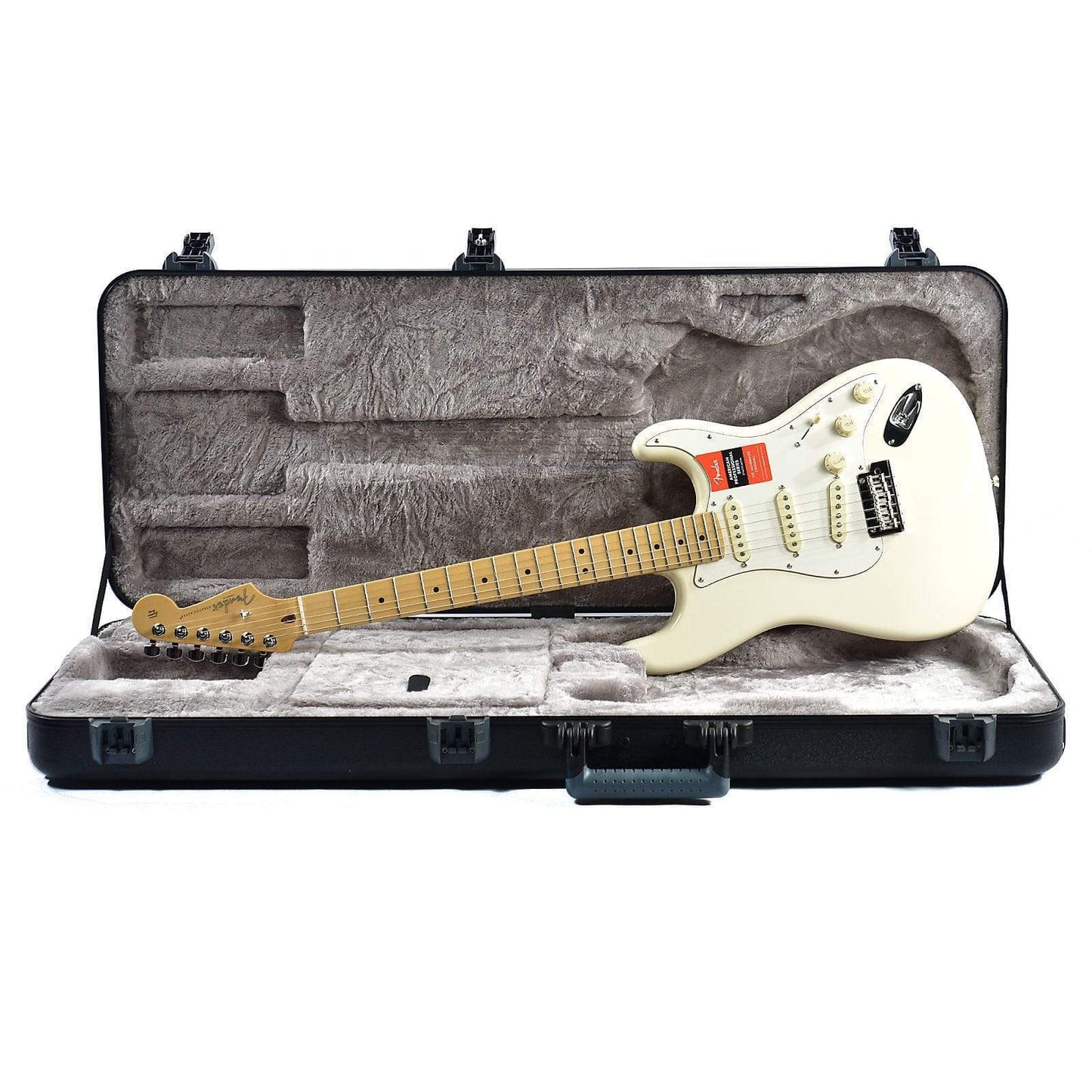 Fender American Pro Stratocaster MN Olympic White Electric Guitars / Solid Body