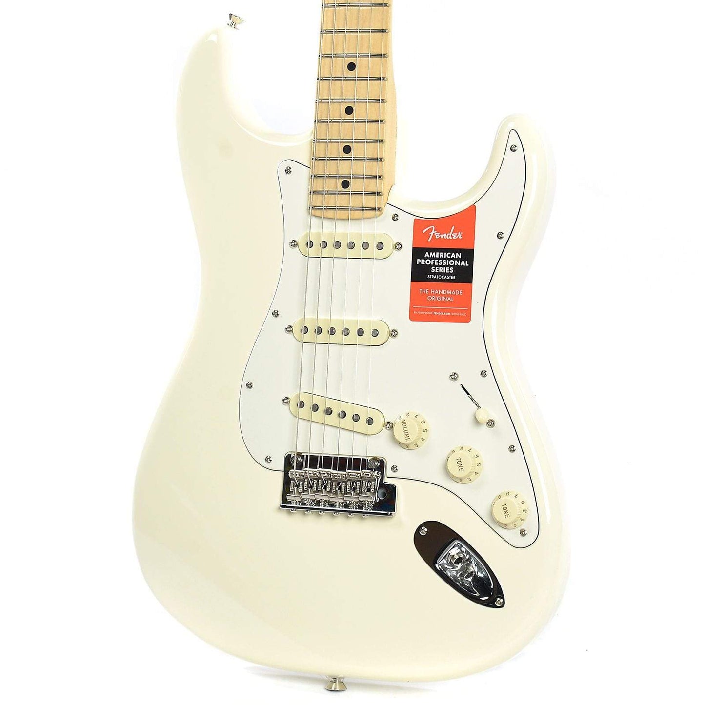 Fender American Pro Stratocaster MN Olympic White Electric Guitars / Solid Body