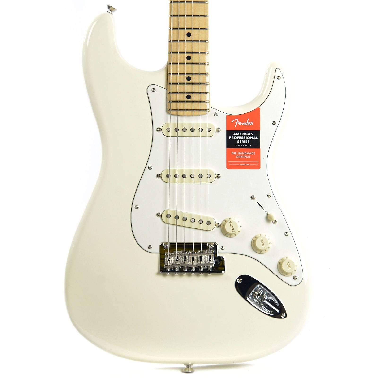 Fender American Pro Stratocaster MN Olympic White Electric Guitars / Solid Body