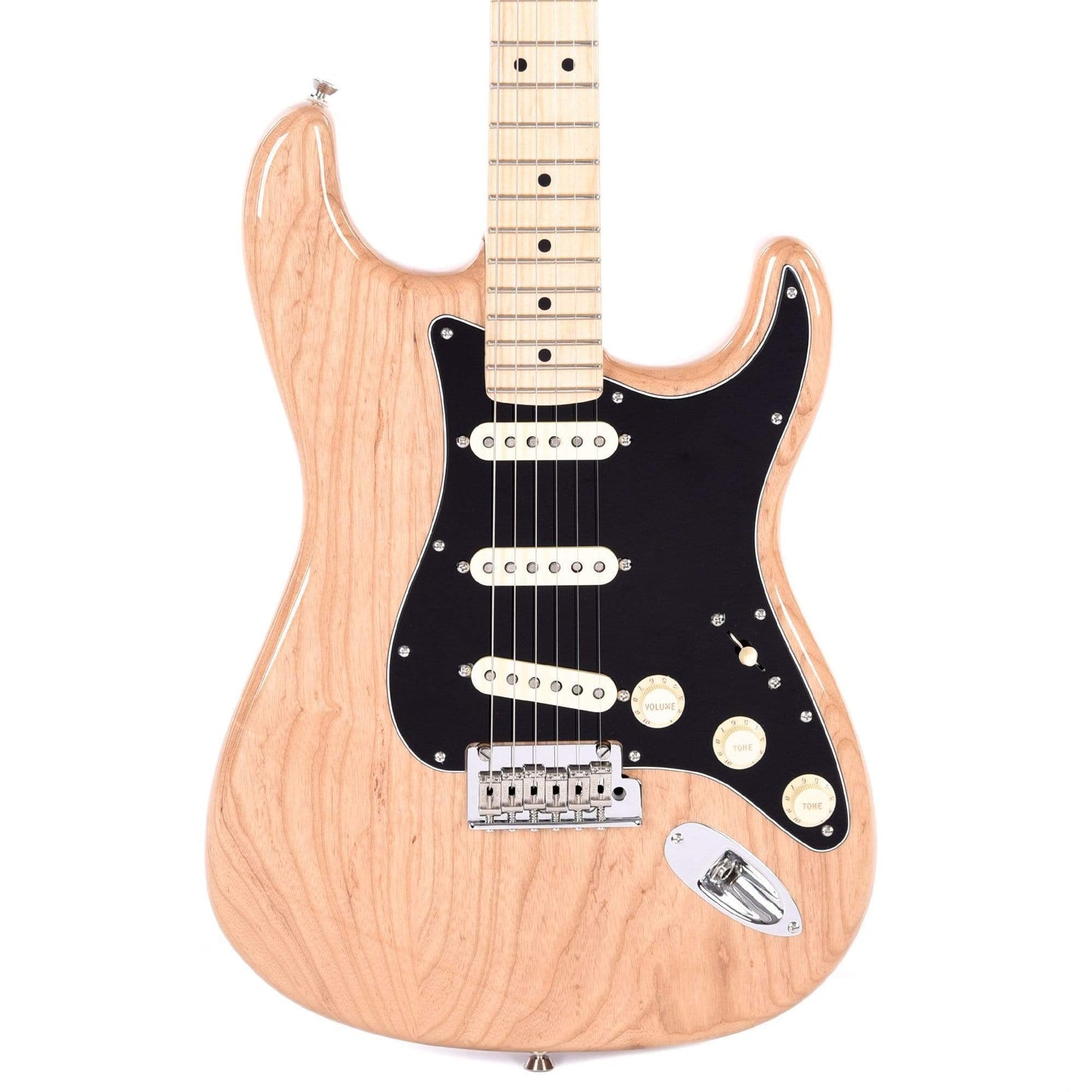 Fender American Pro Stratocaster Natural w/Black Pickguard Electric Guitars / Solid Body