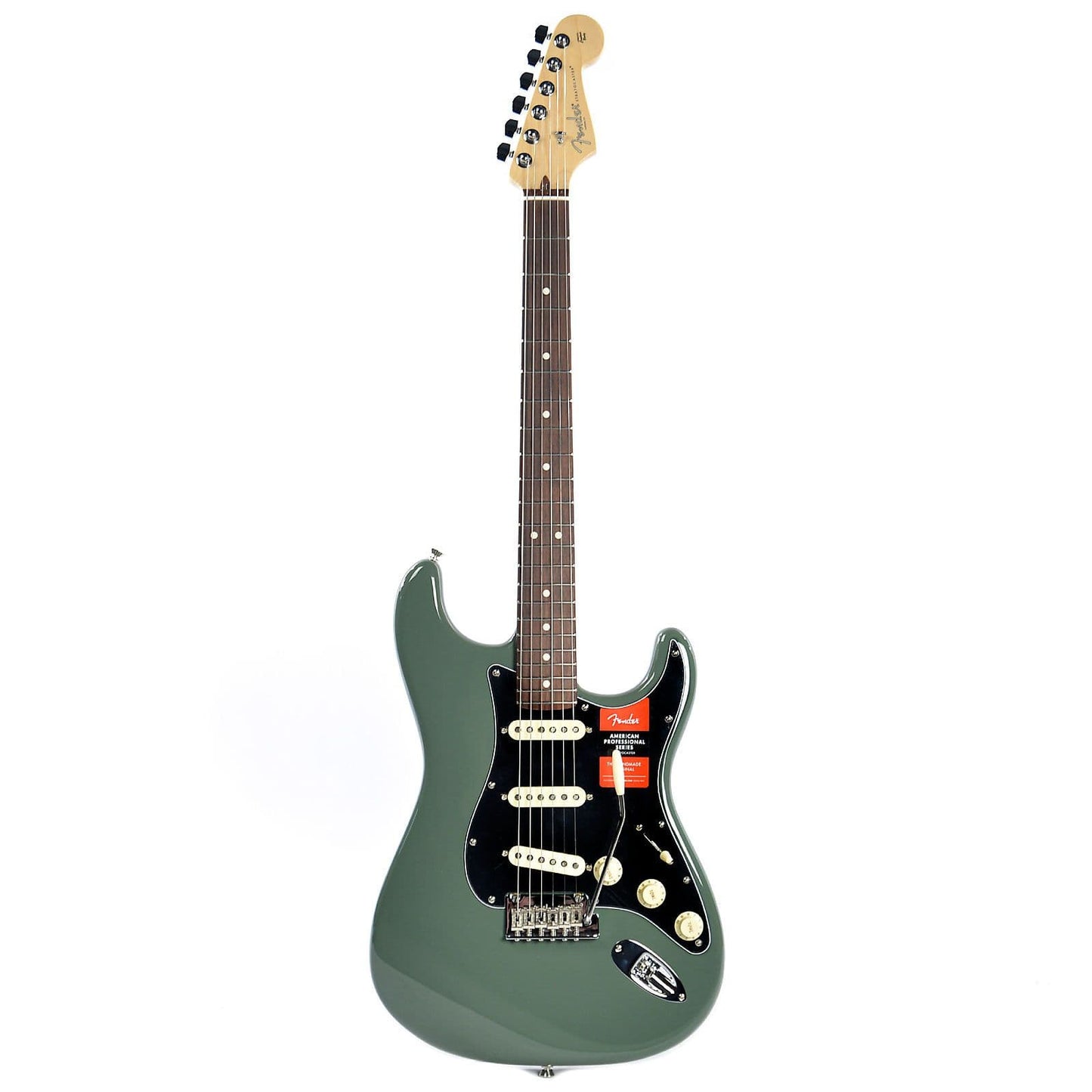 Fender American Pro Stratocaster RW Antique Olive Electric Guitars / Solid Body