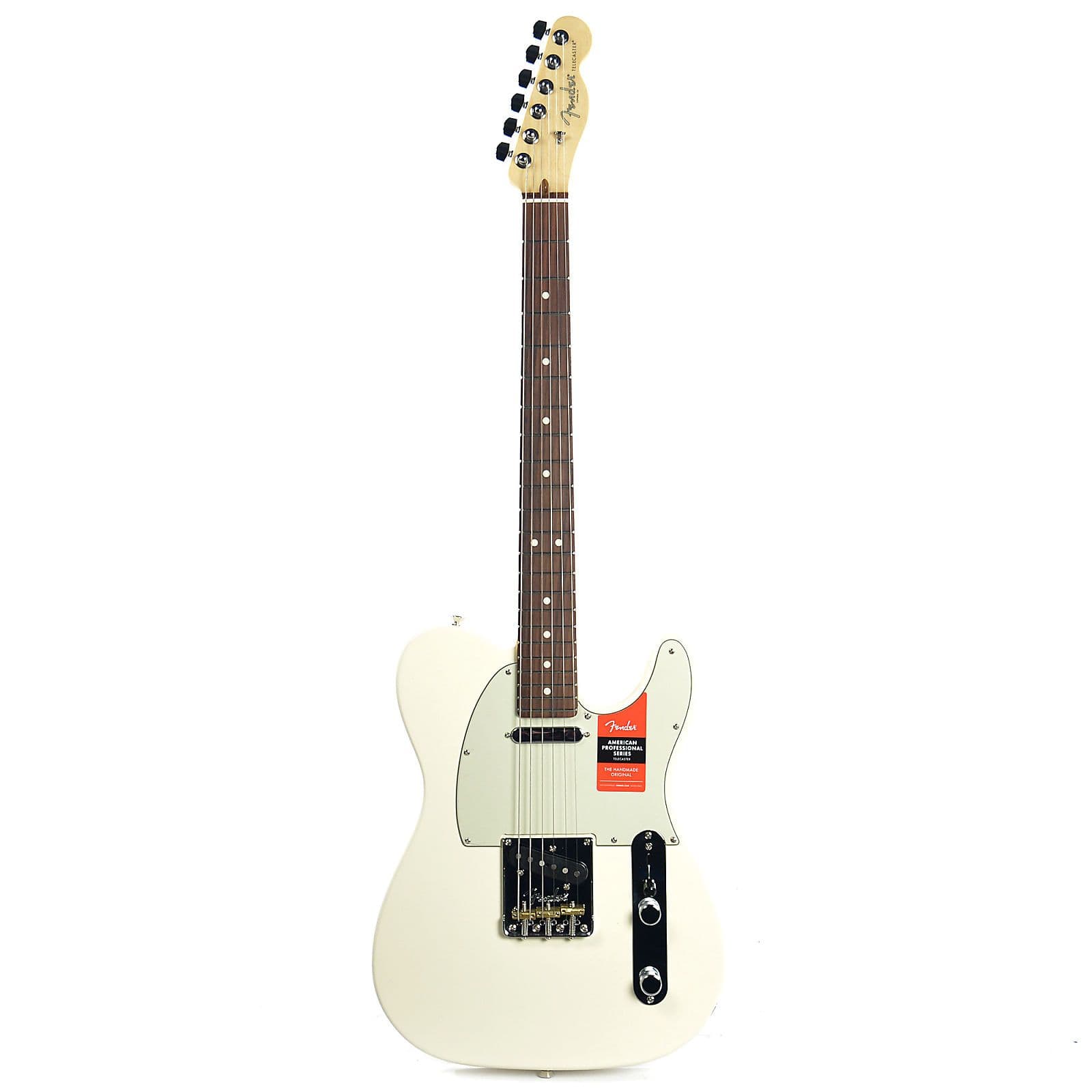 Fender American Pro Telecaster RW Olympic White Electric Guitars / Solid Body