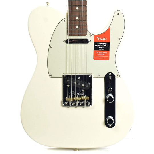 Fender American Pro Telecaster RW Olympic White Electric Guitars / Solid Body