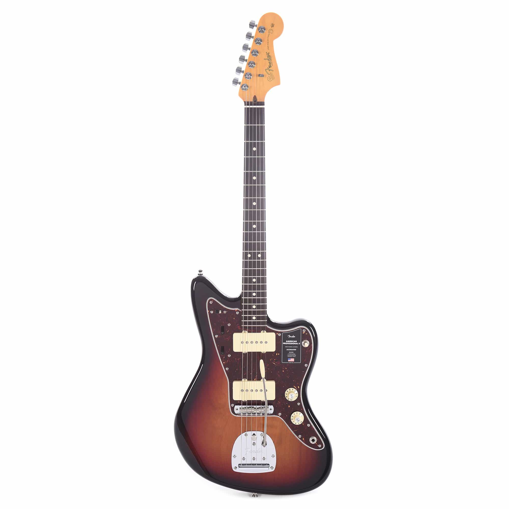Fender American Professional II Jazzmaster 3-Tone Sunburst Electric Guitars / Solid Body